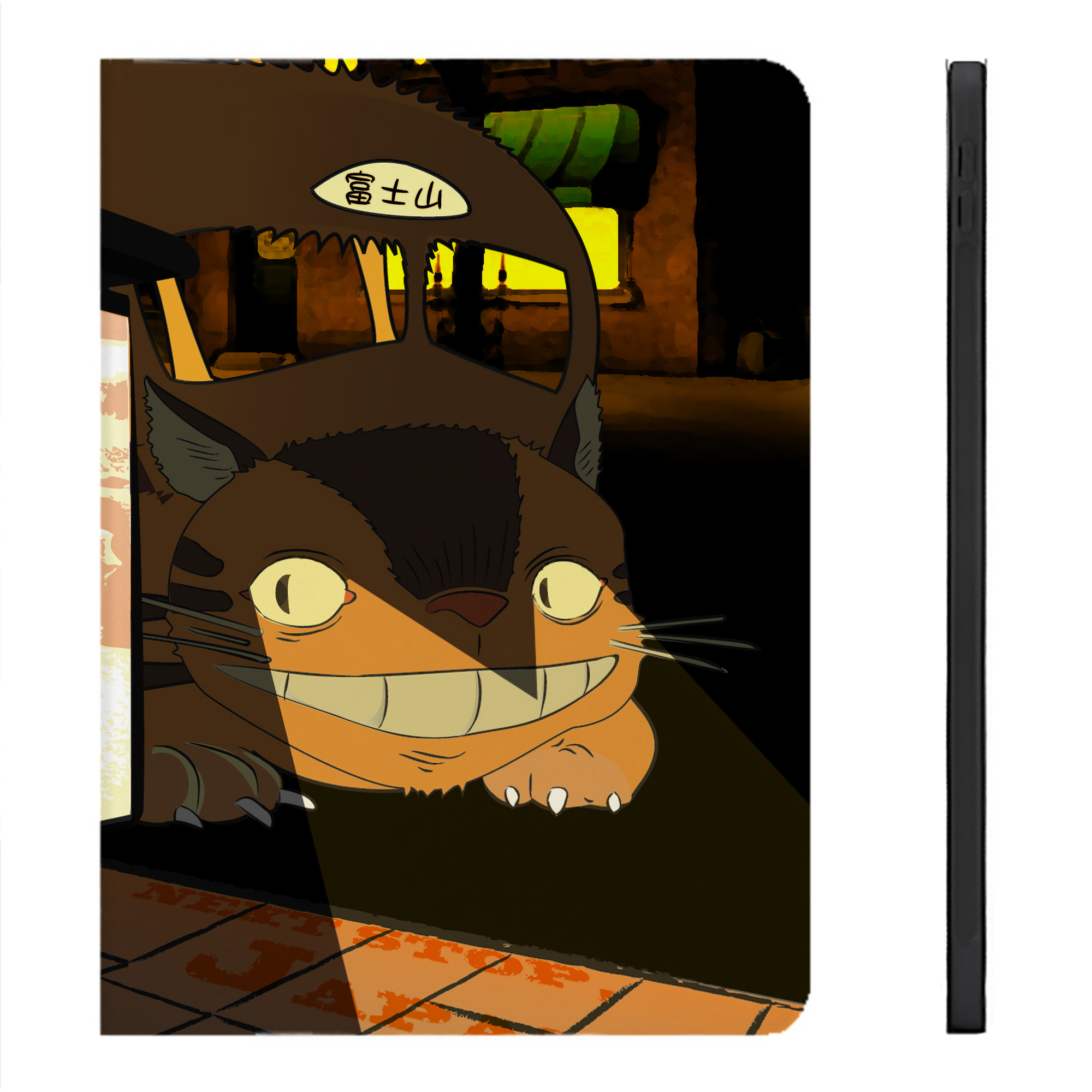 （画像用） となりのトトロ 草壁メイ 草壁サツキ My Neighbor Totoro Satsuki Kusakabe Mei Kusakabe IPadケース ペンホルダー付き ブックスタイルデザイン